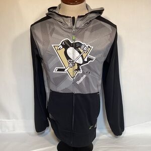 Pittsburgh Penguins zip up hoodie men’s size small Reebok Center Ice